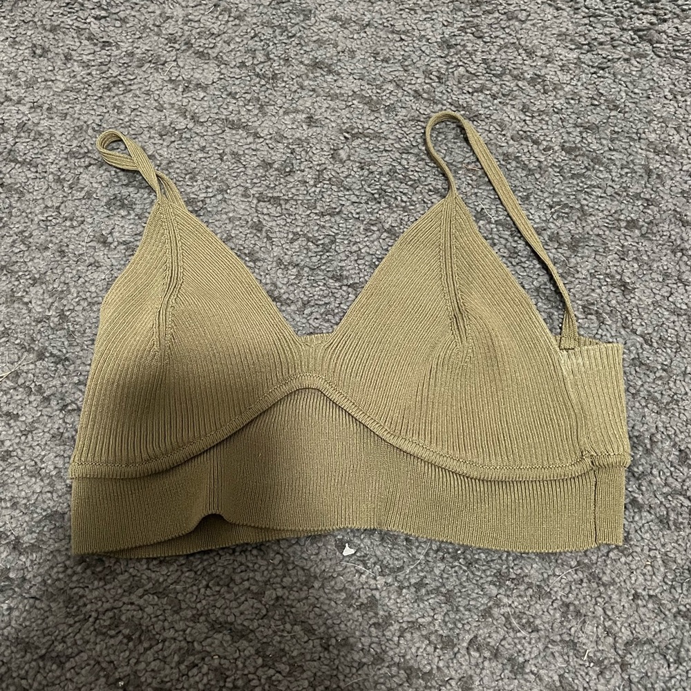 Olive green bralette